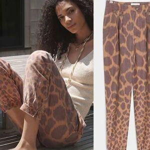 NWT Anthropologie TAMARIND TROUSER /JOGGERS  Buckle& Pleated size 14P